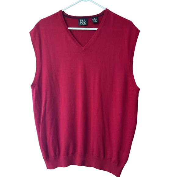 Jos. A. Bank Sweater Vest XL 100% Merino Wool - Picture 1 of 11